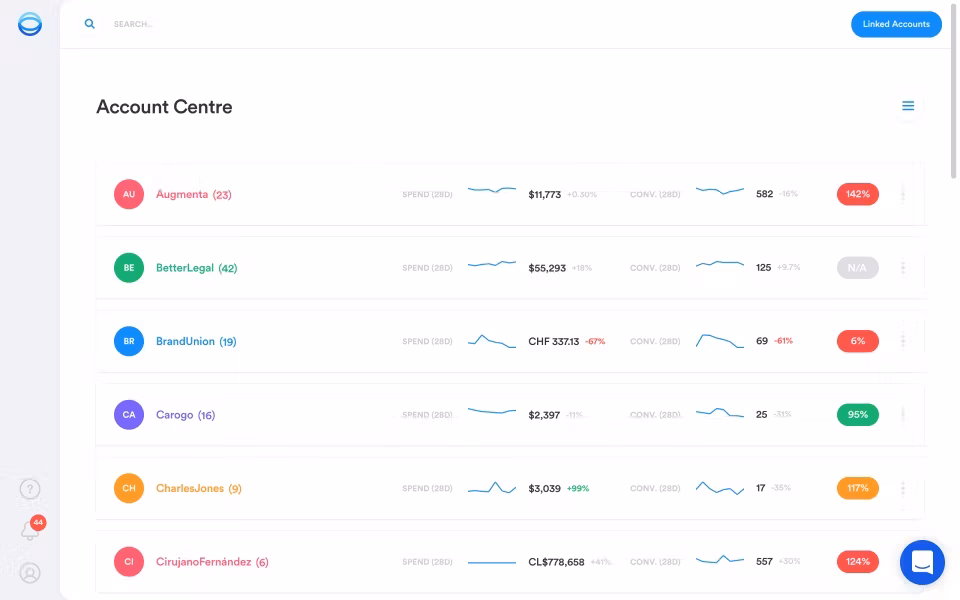 Via Capterra opteo dashboard account centre