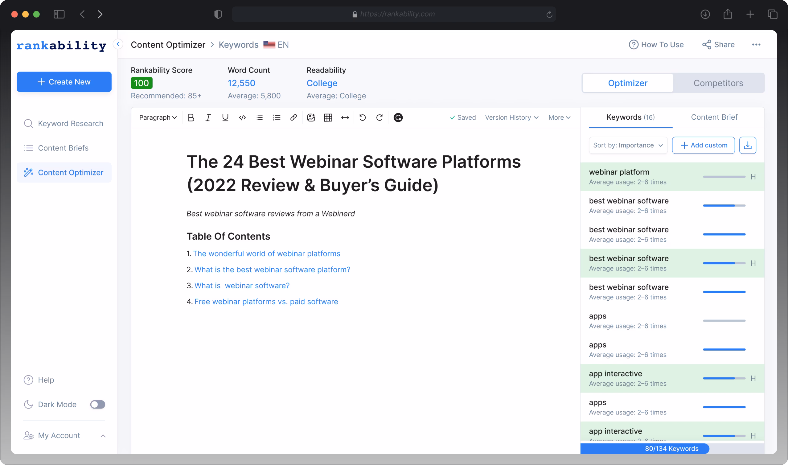 Via Rankability Rankability Content Editor Example